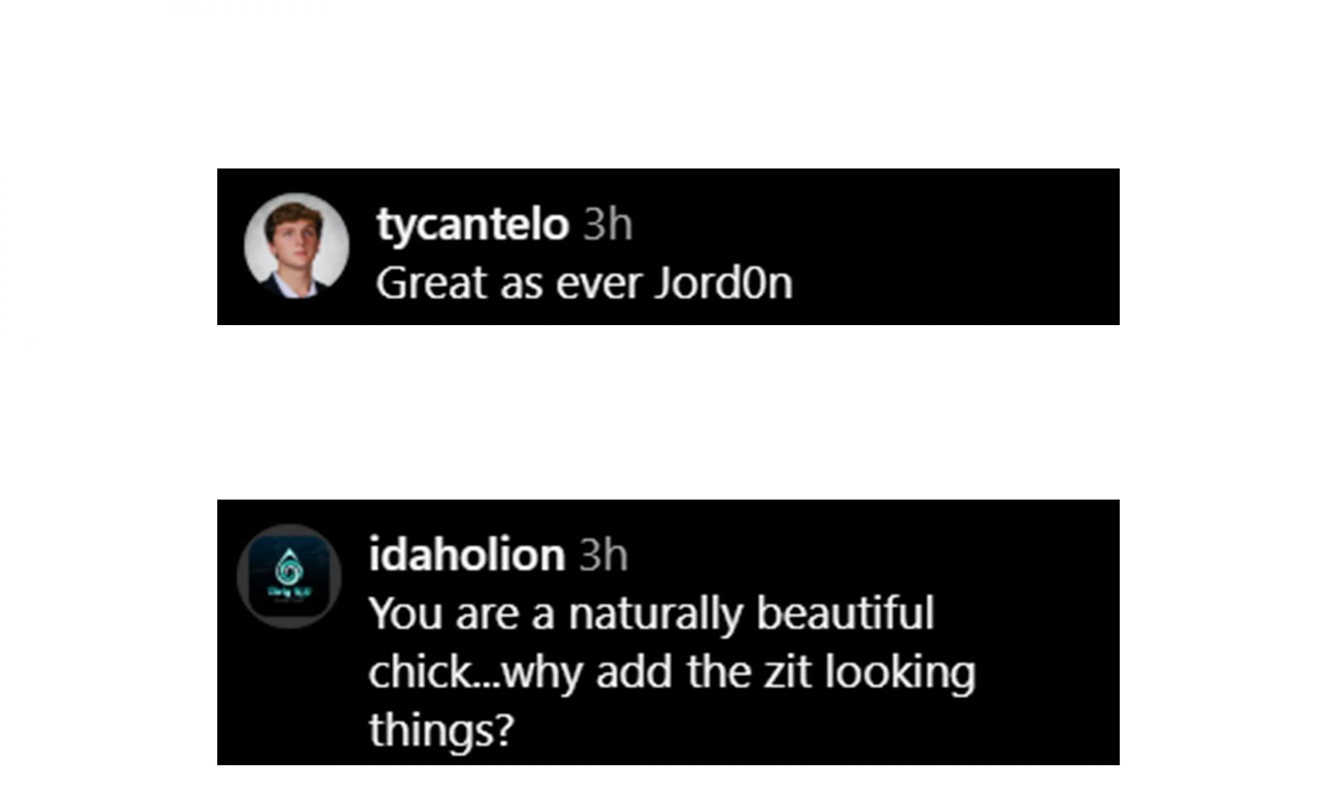 Screenshots via Instagram